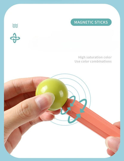 Hundred variations of magnetic rods early education building blocks assembly children's intellectual development assembled toys