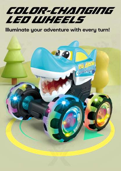 New kid's rC press illuminated toy car Monster Truck Destruction  Inertial sliding light Anti fall and impact resistant kid gift