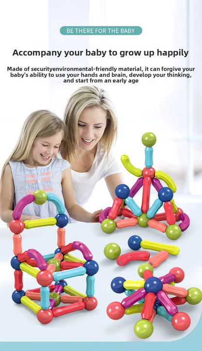 Hundred variations of magnetic rods early education building blocks assembly children's intellectual development assembled toys