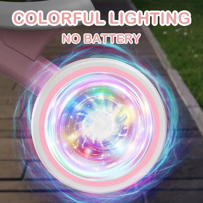 Colorful Lighting Baby Balance Bike, Toys for 1 Year Old Boys Girls, 12-24 Month Toddler Balance Bike with 4 Silence Wheels, Fir