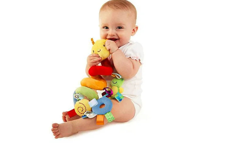 Soft Infant Crib Bed Stroller Toy Spiral Baby Toy for Newborn Gift Car Seat Educational Rattles Baby Towel Bebe Toys 0-12 Months