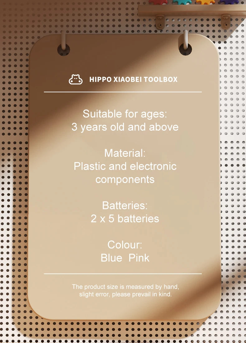 Children's Toolbox Puzzle Assembly Toys Simulation Electric Drill Screw Removal Multi-Functional Education Toys for Boys Girls