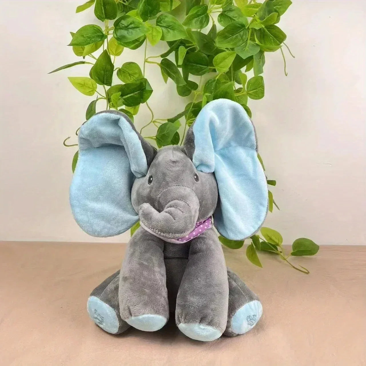 Animated Elephant Toys Plush Singing^ Elephant with Ears Moving Electric Plush Toy Cute Elephant Stuffed Animal Toy for BabyGift