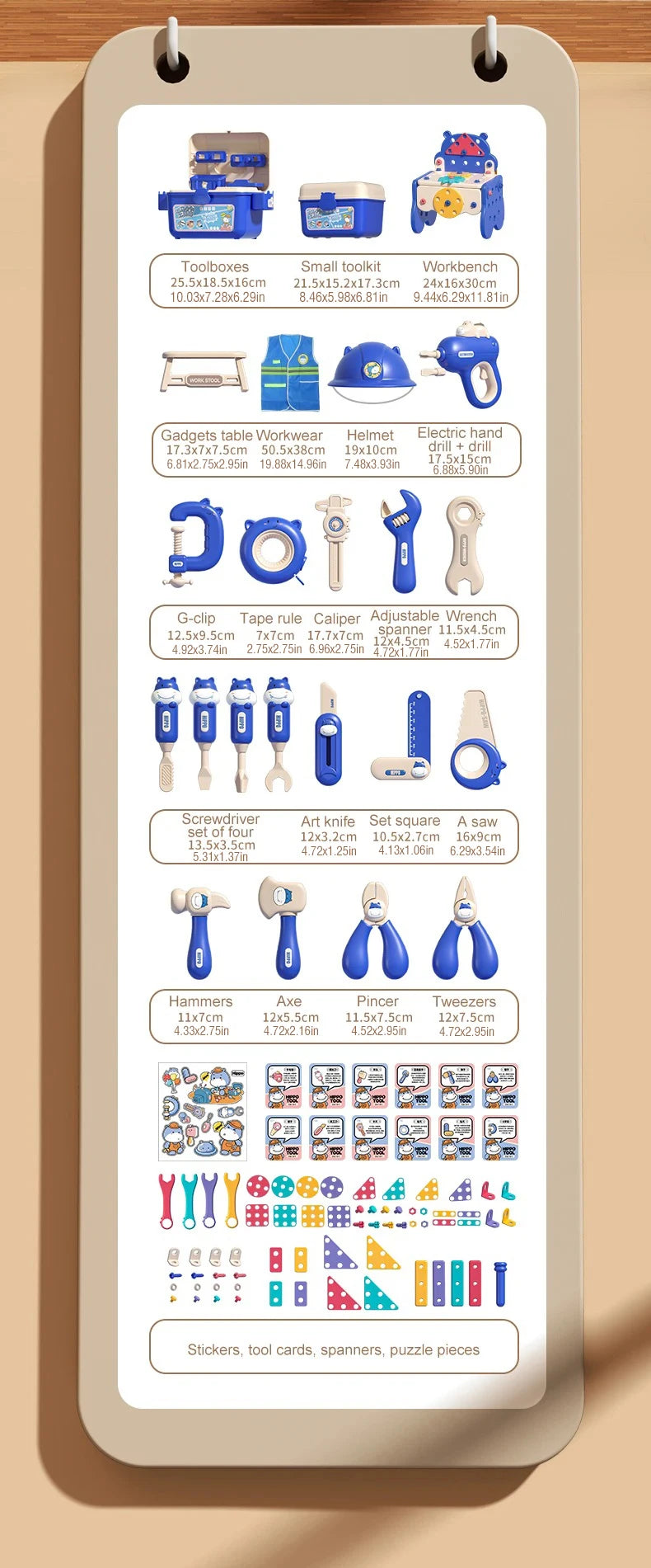 Children's Toolbox Puzzle Assembly Toys Simulation Electric Drill Screw Removal Multi-Functional Education Toys for Boys Girls